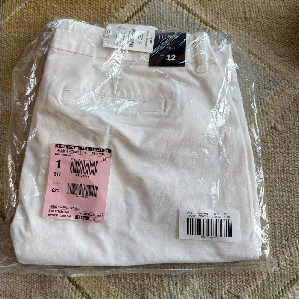 J. Crew Classic White Shorts